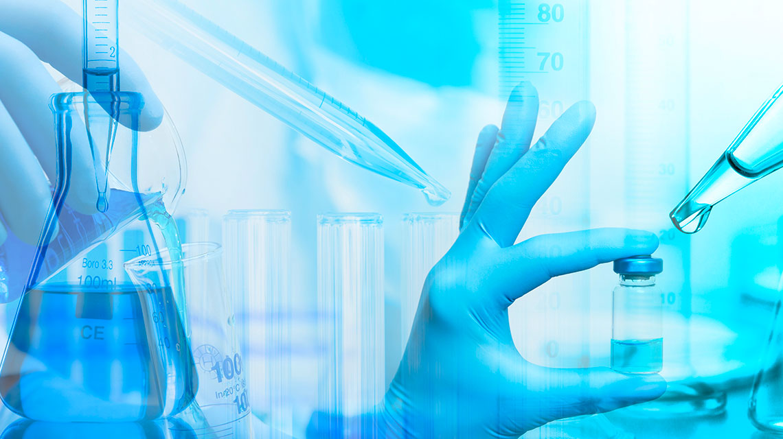 ricerca, provette laboratorio